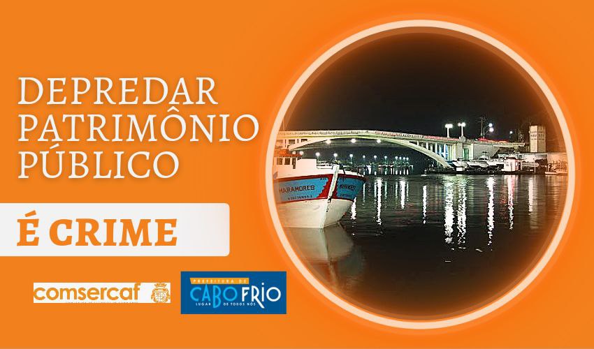 A COMSERCAF REGISTROU O FURTO DE 77 REFLETORES DE LED DA PONTE DEPUTADO ESTADUAL MÁRCIO CORRÊA.