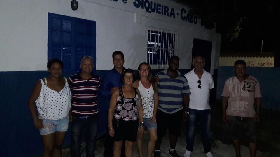 Equipe da Comsercaf visita a Associação de Moradores das Palmeiras e da Praia do Siqueira para  planejar ações de melhorias nos serviços dos bairros