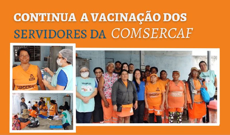 OS SERVIDORES DA COMSERCAF CONTINUAM RECEBENDO IMUNIZAÇÃO NO DECORRER DA PRIMEIRA SEMANA DE OUTUBRO