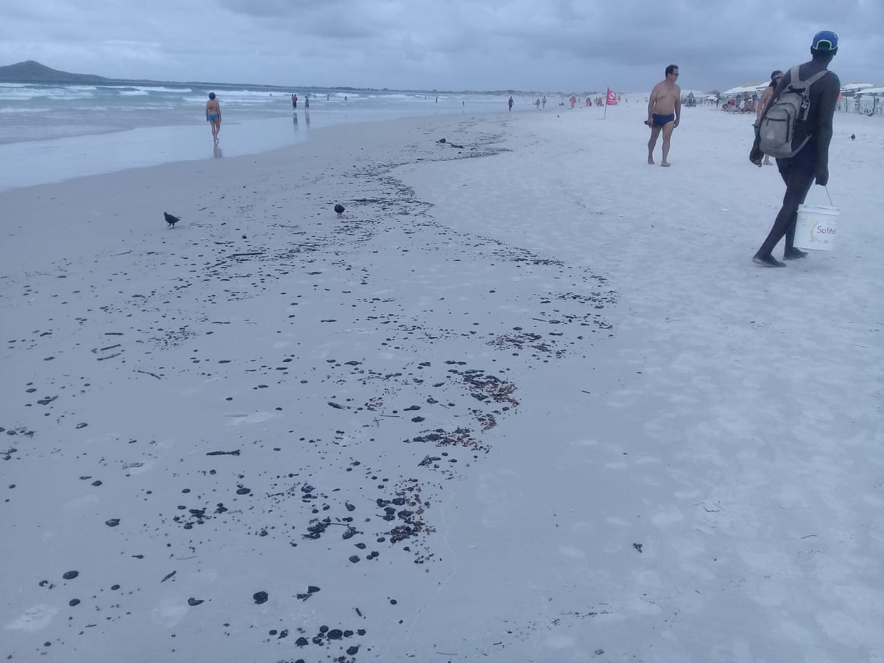 Prefeitura age com rapidez e retira resíduos de óleo da Praia do Forte