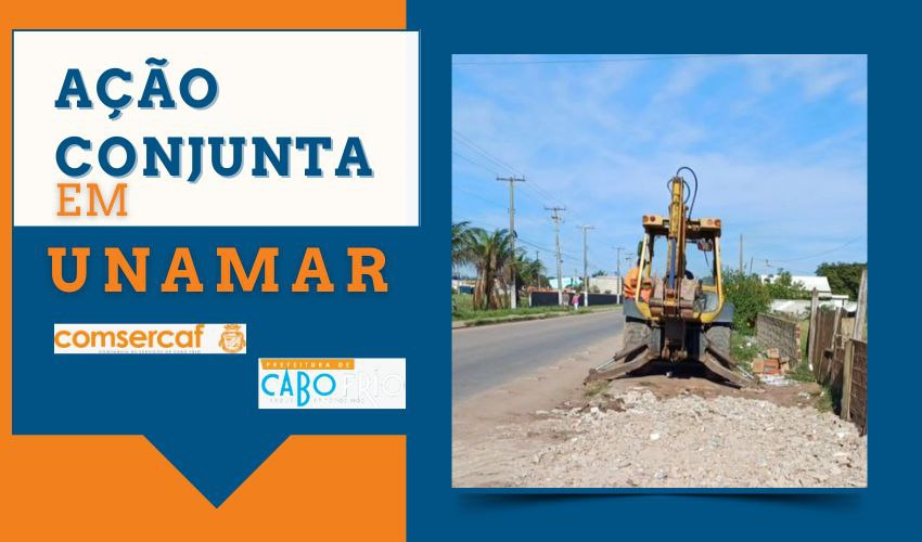 COMSERCAF EM AÇÃO CONJUNTA C0M A SECRETARIA DE OBRAS E SECRETARIA DE MOBILIDADE URBANA EM UNAMAR NESTE SÁBADO (9)