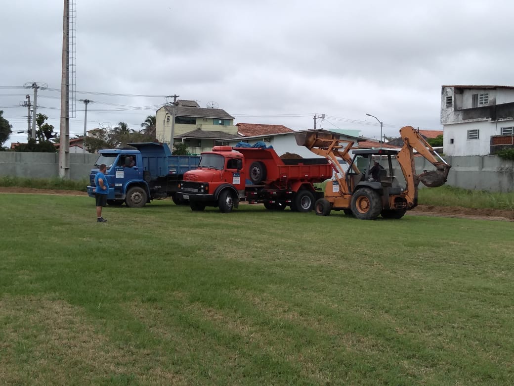 Comsercaf executa limpeza e manutenção no Estádio Municipal Aracy Machado e no Novo Portinho