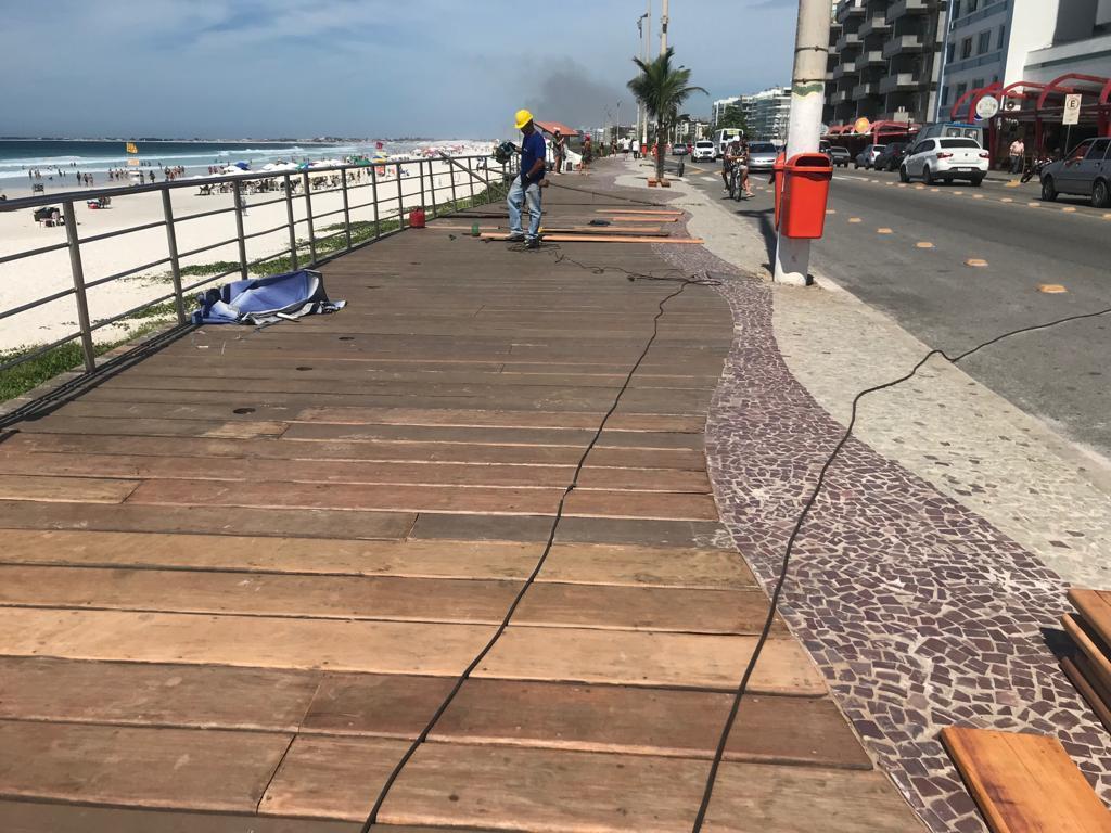 Obra na orla da Praia do Forte entra em fase final