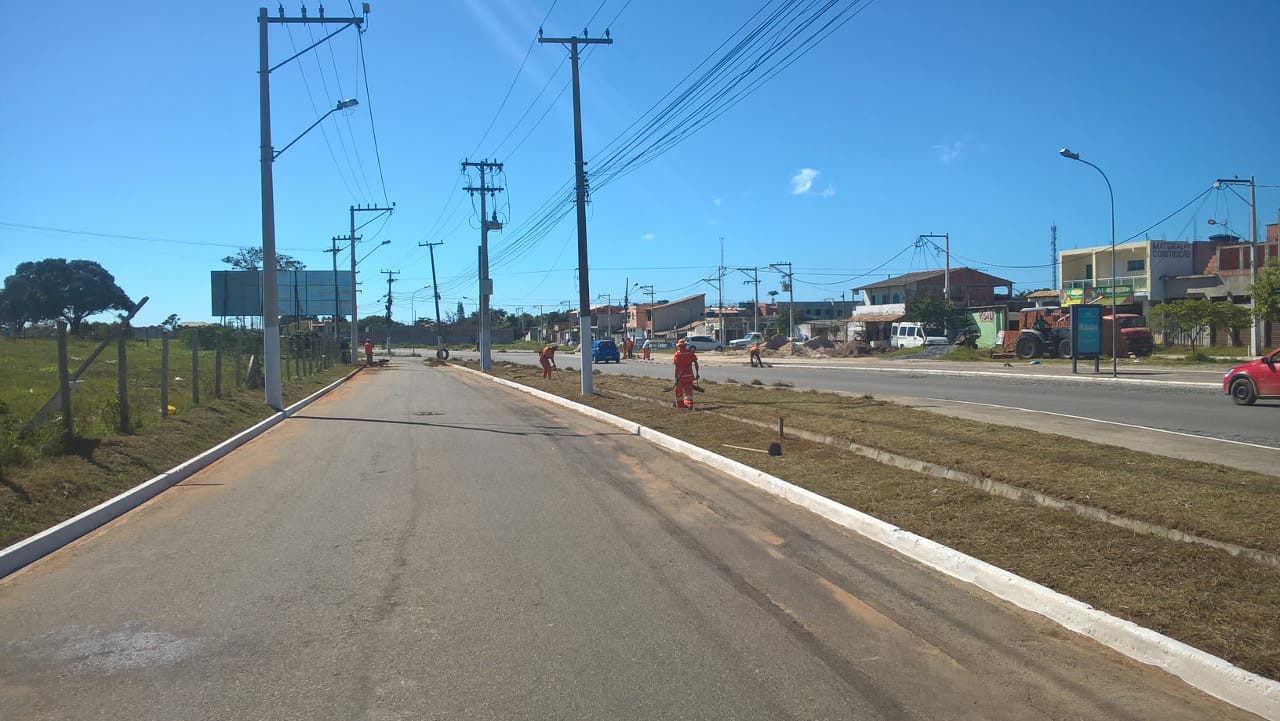 Comsercaf realiza ações e manutenção na Estrada Velha de Búzios e nas imediações da Reserva do Peró, Jardim Peró, Colinas do Peró e Tangará
