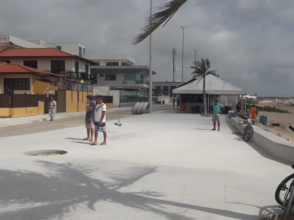 Obras na Orla da Praia do Peró chegam à fase final