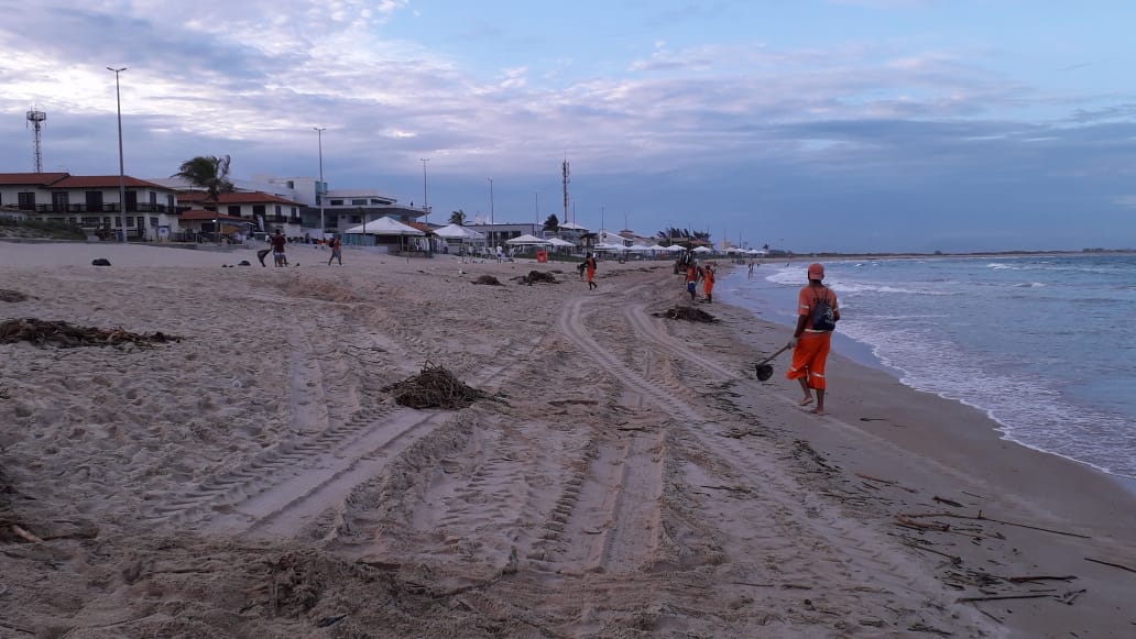 Limpeza das praias do município continua