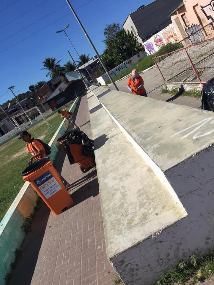 COMSERCAF realiza serviços de manutenção na Praça da Boca do Mato